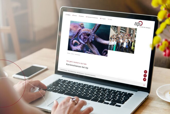 Der Oktopus-Beitrag am Laptop