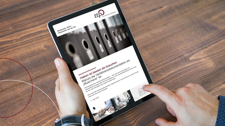 Der neue ttp-Newsletter ist da