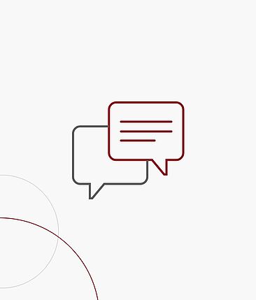 Grafik von zwei Sprechblasen.