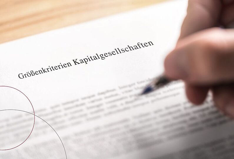 Neue Änderungen für "Größenkriterien Kapitalgesellschaften"