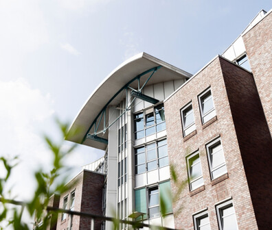 Quadratisches Bild des ttp Gebäudes in Flensburg