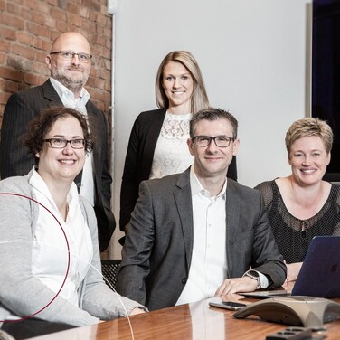 Mehmet Çetintürk mit den Kollegen von ttp.lohn