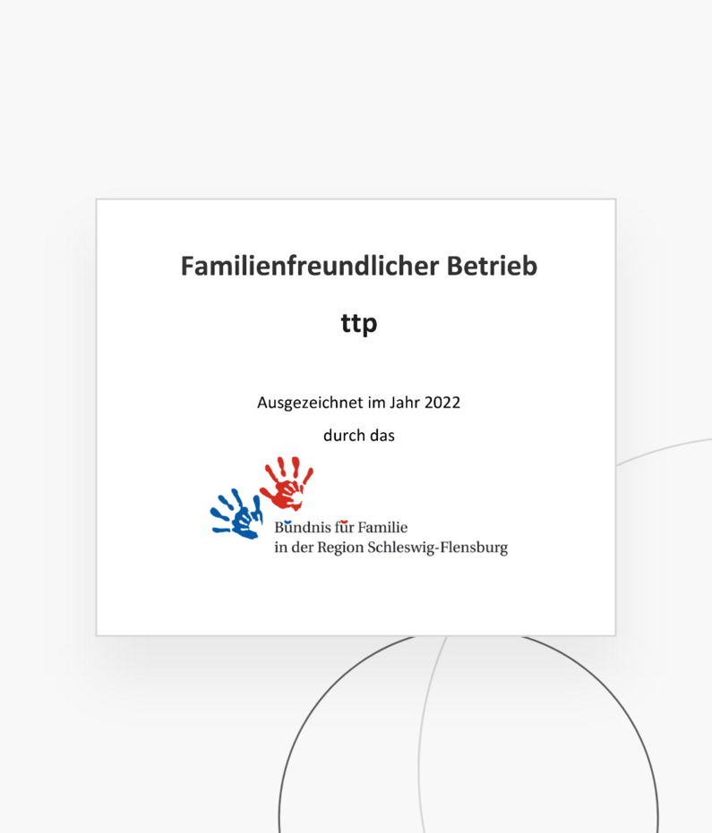 Eine Auszeichnung zum familienfreundlichen Betrieb