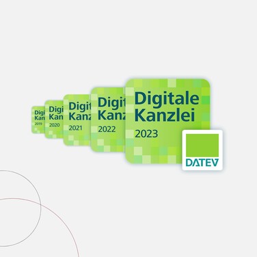 Grünes Logo Digitale Kanzlei in quadratischem Format