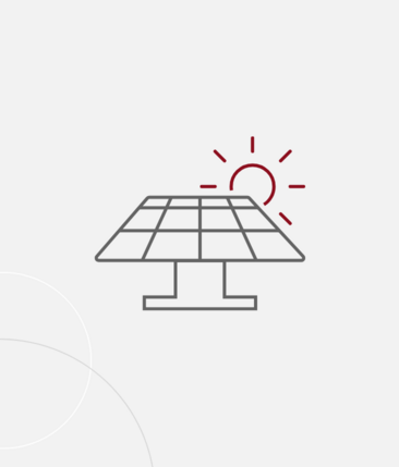 Eine weiße Kachel mit einer Solarplatte