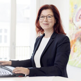 Judith Lehmann posiert vor der Kamera