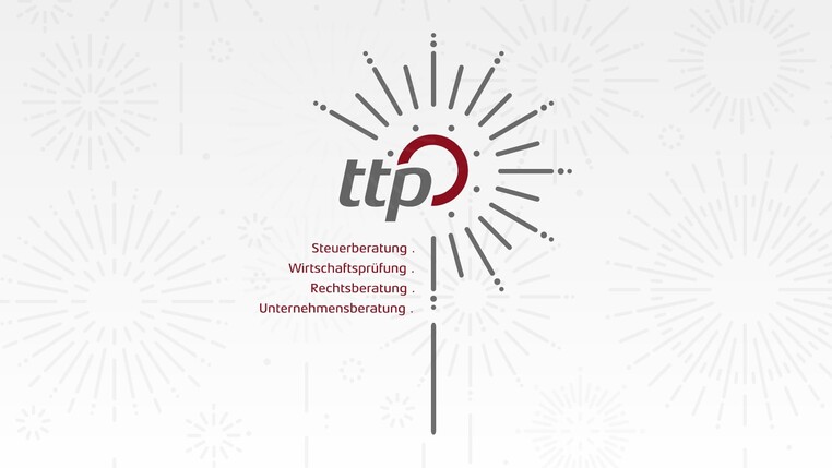 ttp-Logo in einer Wunderkerze