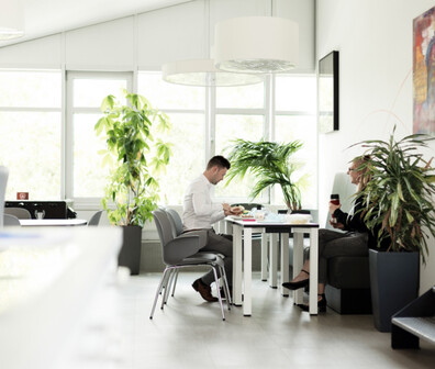 Quadratisches Bild von Finn-Erik Horn in der Mittagspause