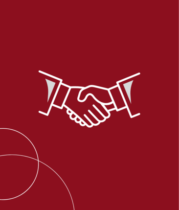 Piktogramm von sich schüttelnden Händen