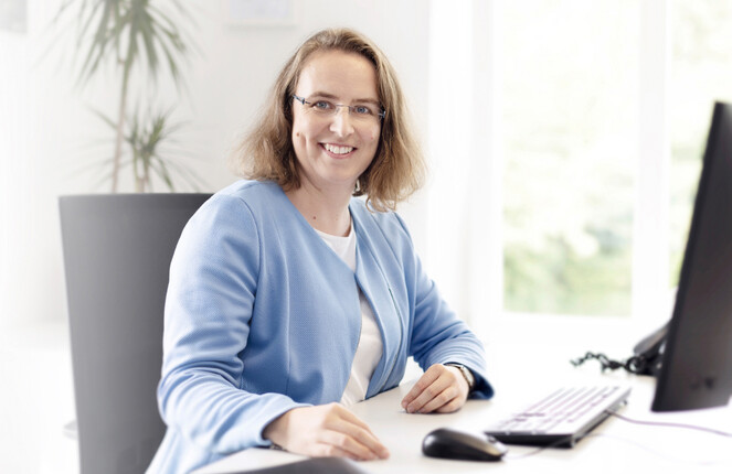 Antje Brendemühl posiert vor der Kamera