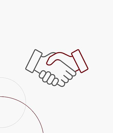 Grafikkachel: Schüttelnde Hände