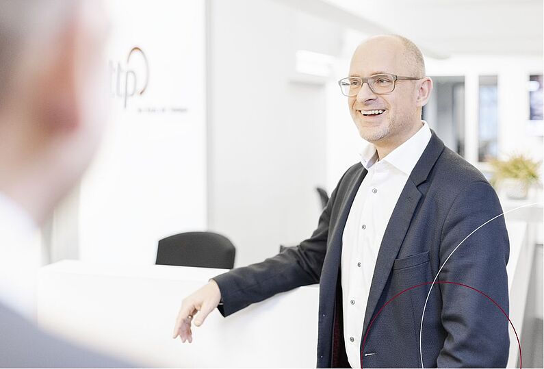 Ein Mitarbeiter bei ttp