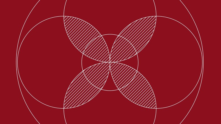 Zeichnung von ineinander fließenden Kreisen